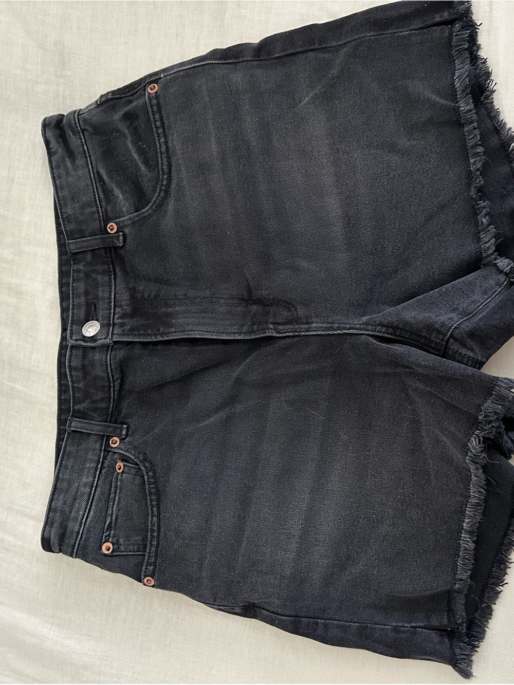 American Eagle Outfitters Black Denim Cutoff Shorts